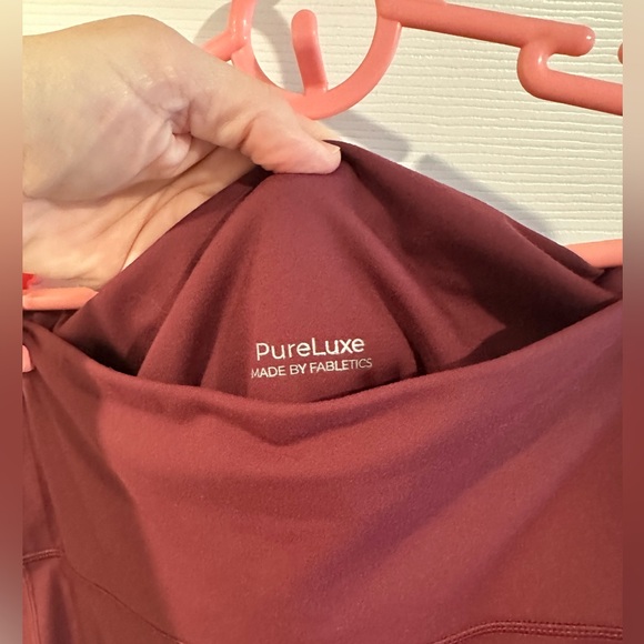 Fabletics PureLuxe Burgundy Active Top - Picture 2 of 4